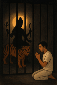 blessing the devotee